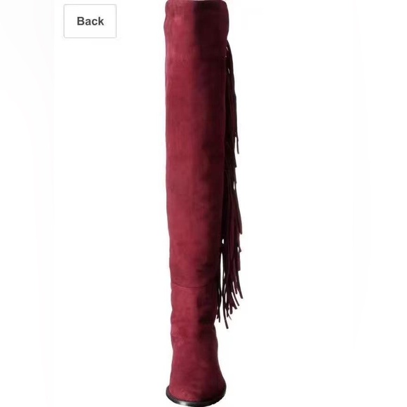 Stuart Weitzman Mane Suede Over The Knee Boots size :9 color: bordeaux:brand new - Picture 12 of 14